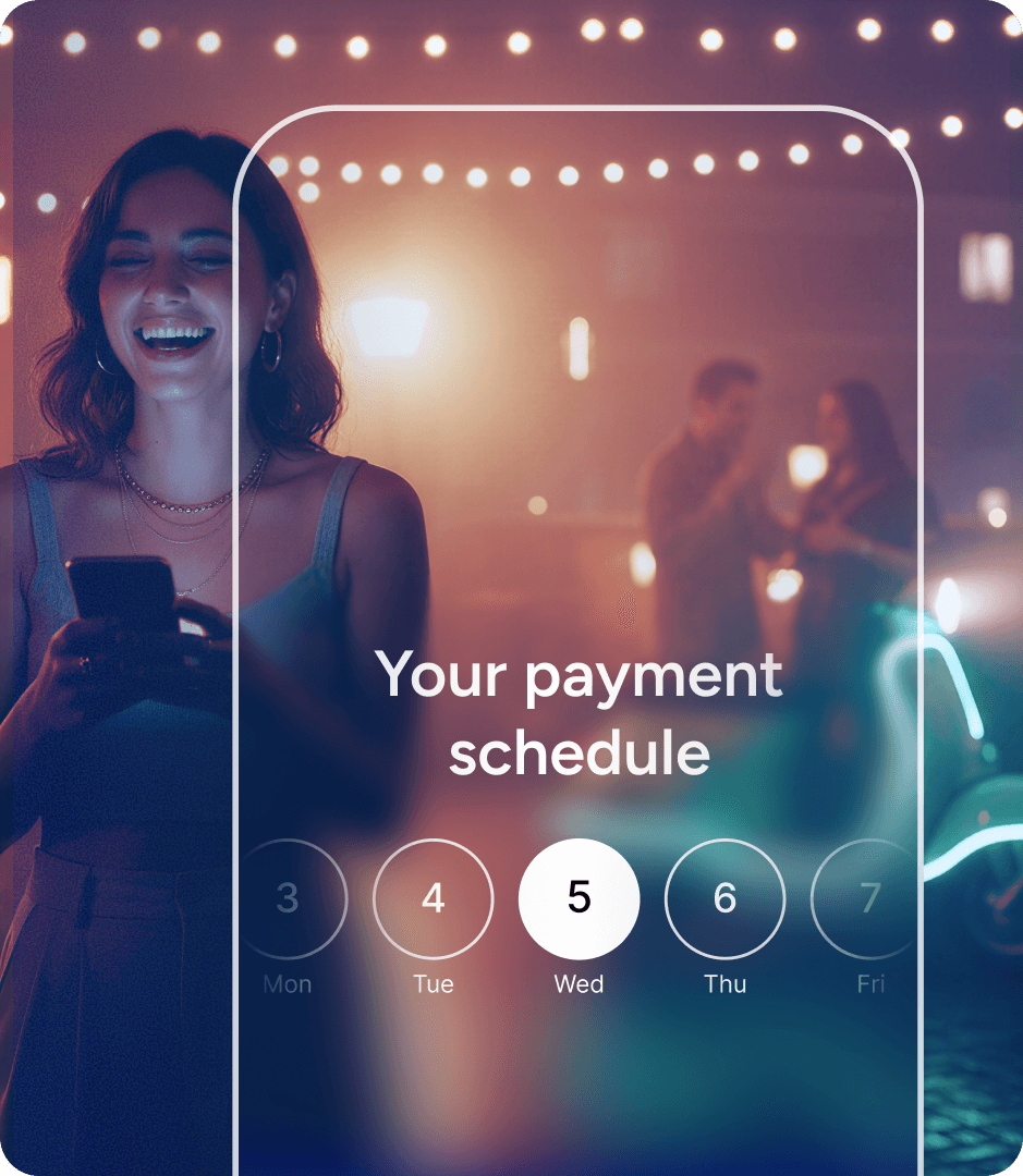 Payment schedule preview